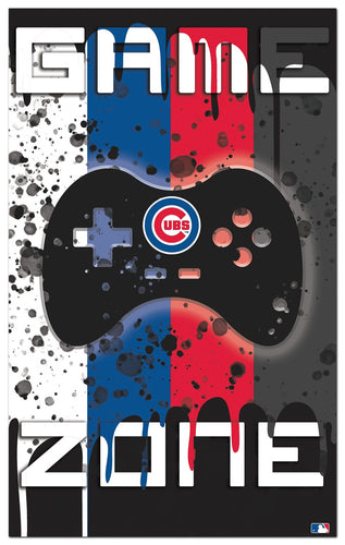 Fan Creations Home Decor Chicago Cubs  Color Grunge Game Zone 11x19
