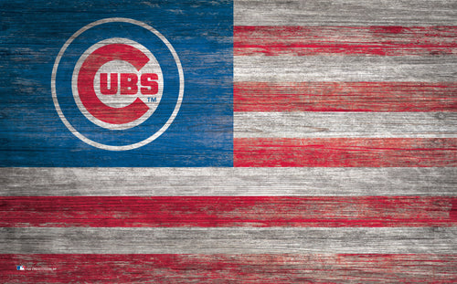 Fan Creations Home Decor Chicago Cubs   Distressed Flag 11x19