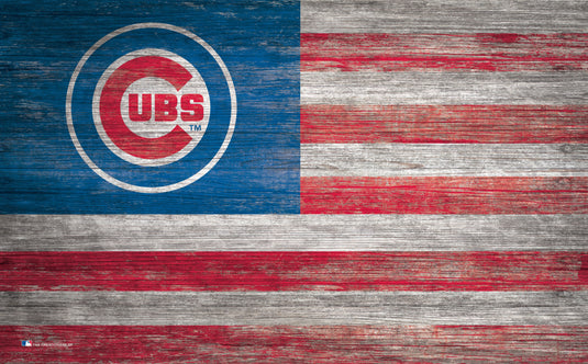 Fan Creations Home Decor Chicago Cubs   Distressed Flag 11x19