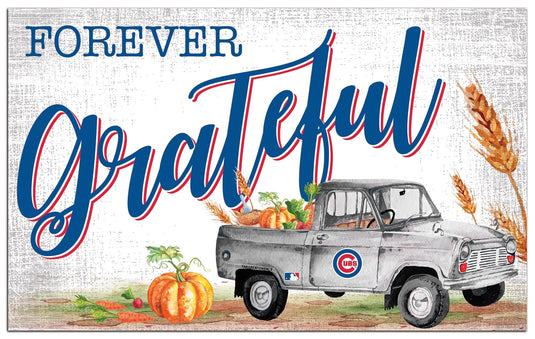 Fan Creations Holiday Home Decor Chicago Cubs Forever Grateful 11x19