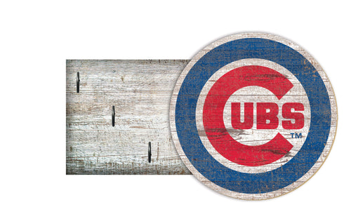 Fan Creations Wall Decor Chicago Cubs Key Holder 6x12