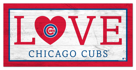 Fan Creations 6x12 Sign Chicago Cubs Love 6x12 Sign