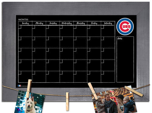 Fan Creations Home Decor Chicago Cubs   Monthly Chalkboard With Frame & Clothespins