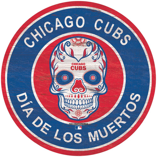 Fan Creations Holiday Home Decor Chicago Cubs Sugar Skull Circle