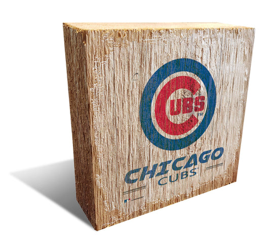 Fan Creations Desktop Stand Chicago Cubs Team Logo Block