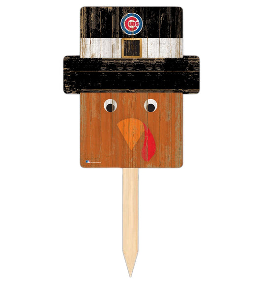 Fan Creations Holiday Home Decor Chicago Cubs Turkey Head Yard Stake
