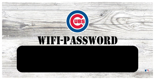 Fan Creations 6x12 Horizontal Chicago Cubs Wifi Password 6x12 Sign