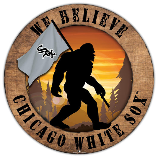 Fan Creations Wall Decor Chicago White Sox Bigfoot 12in Circle