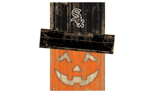 Fan Creations Holiday Decor Chicago White Sox Pumpkin Head With Hat