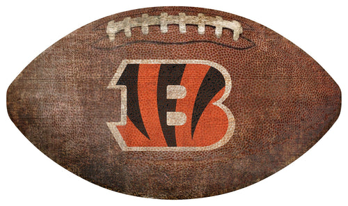Fan Creations Wall Decor Cincinnati Bengals 12in Football Shaped Sign
