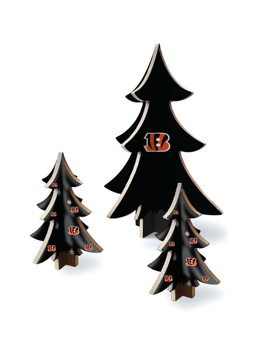 Fan Creations Holiday Home Decor Cincinnati Bengals Desktop Tree Set
