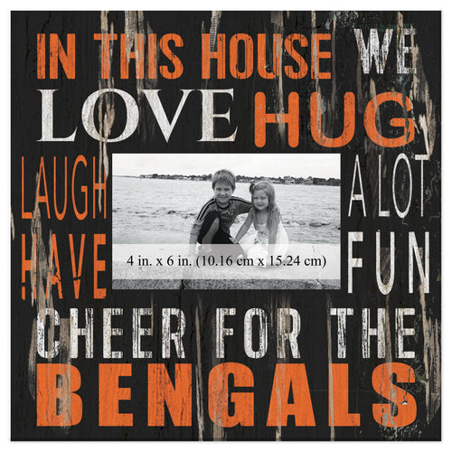 Fan Creations Home Decor Cincinnati Bengals  In This House 10x10 Frame