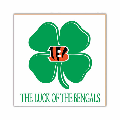 Fan Creations Home Decor Cincinnati Bengals   Luck Of The Team 10x10