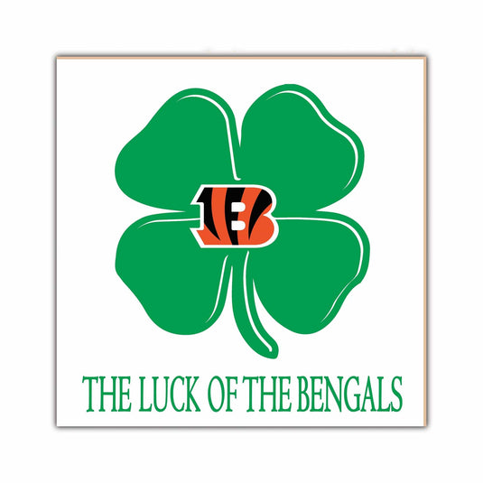 Fan Creations Home Decor Cincinnati Bengals   Luck Of The Team 10x10