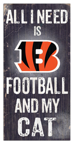 Fan Creations 6x12 Sign Cincinnati Bengals My Cat 6x12 Sign
