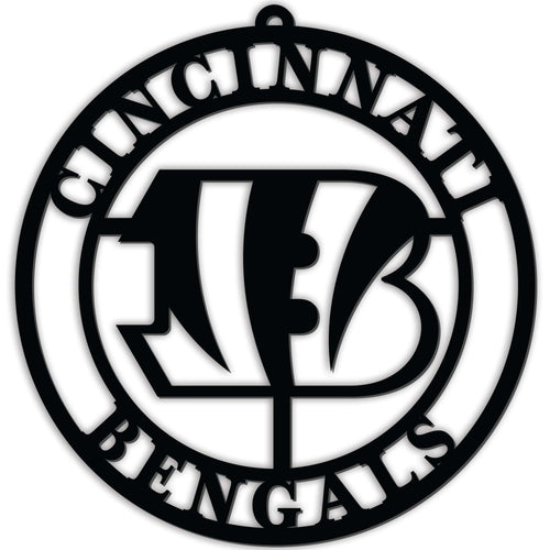 Fan Creations Wall Decor Cincinnati Bengals Silhouette Logo Cutout Circle