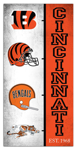 Fan Creations Home Decor Cincinnati Bengals Team Logo Progression 6x12
