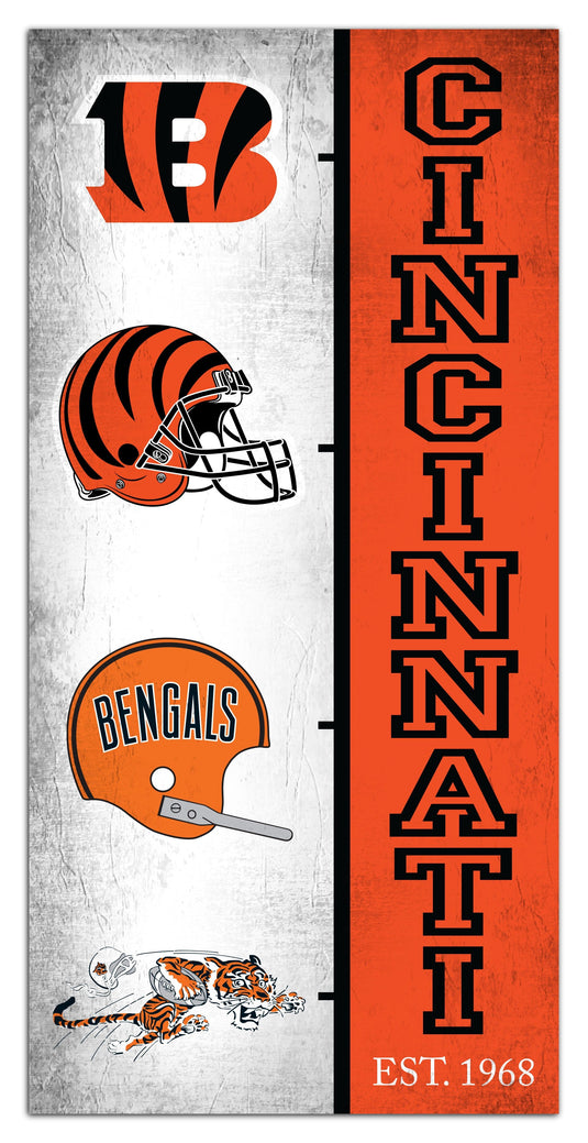 Cincinnati Bengals Team Logo Progression 6x12 – Fan Creations GA