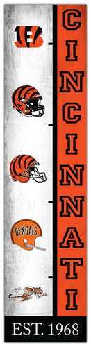 Fan Creations Home Decor Cincinnati Bengals Team Logo Progression 6x24