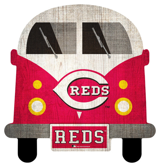 Fan Creations Wall Decor Cincinnati Reds 12in Team Bus Sign