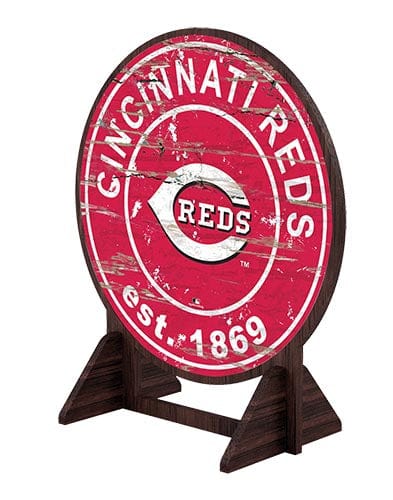 Fan Creations Desktop Stand Cincinnati Reds Desktop Circle Logo Stand