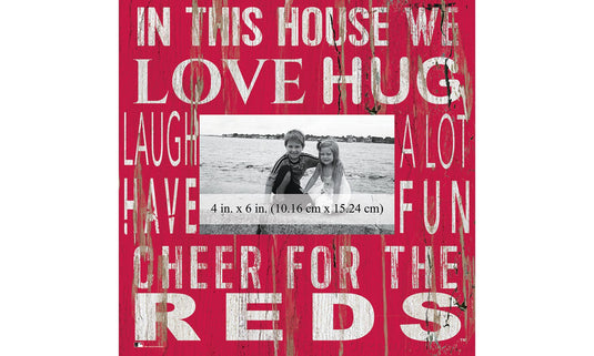 Fan Creations Home Decor Cincinnati Reds  In This House 10x10 Frame