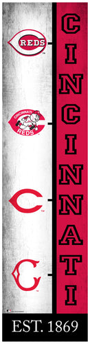 Fan Creations Home decor Cincinnati Reds Logo Progression 6x24