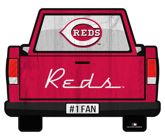 Fan Creations Home Decor Cincinnati Reds Slogan Truck Back Vintage 12in