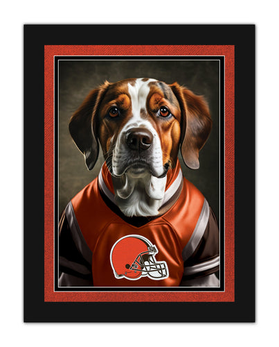Fan Creations Wall Art Cleveland Browns Dog in Team Jersey 12x16