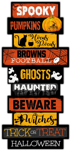 Fan Creations Home Decor Cleveland Browns Halloween Celebration Stack