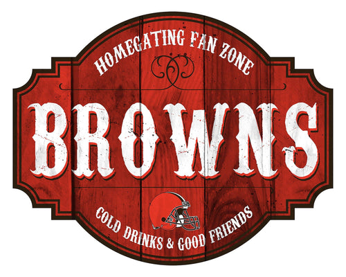 Fan Creations Home Decor Cleveland Browns Homegating Tavern 12in Sign
