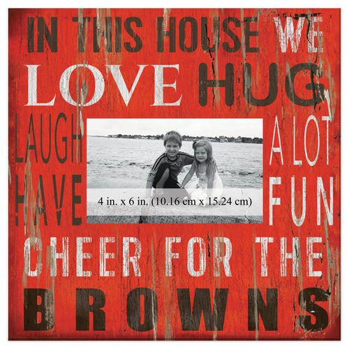 Fan Creations Home Decor Cleveland Browns  In This House 10x10 Frame