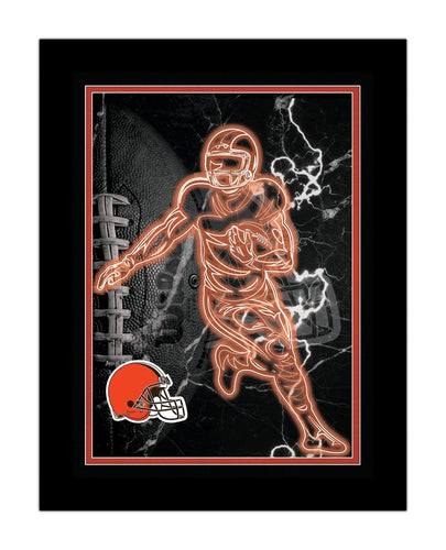Fan Creations Wall Decor Cleveland Browns Neon Player 12x16