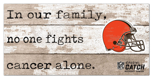 Fan Creations Home Decor Cleveland Browns No One Fights Alone 6x12
