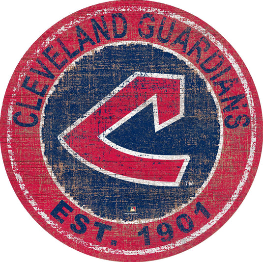 Fan Creations Home Decor Cleveland Guardians Heritage Logo Round