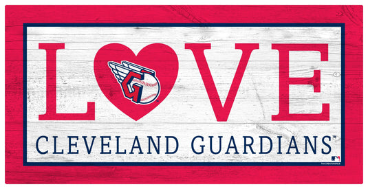 Fan Creations 6x12 Sign Cleveland Guardians Love 6x12 Sign