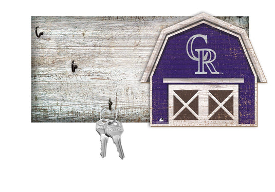 Fan Creations Wall Decor Colorado Rockies Barn Keychain Holder