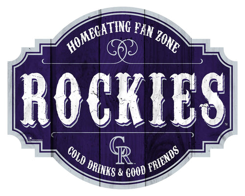 Fan Creations Home Decor Colorado Rockies Homegating Tavern 12in Sign