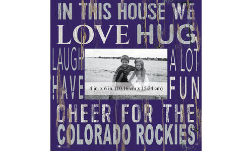 Fan Creations Home Decor Colorado Rockies  In This House 10x10 Frame