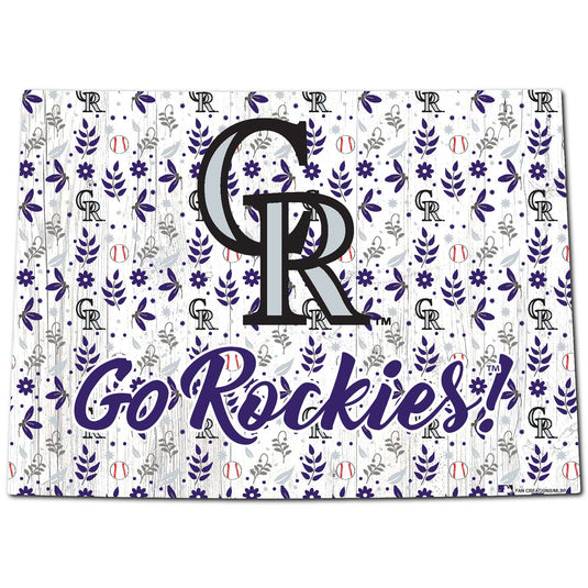 Fan Creations Wall Decor Colorado Rockies State Sign 24in
