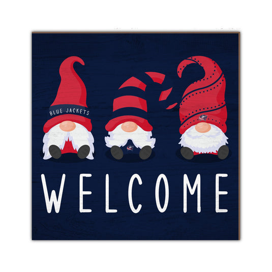 Fan Creations Home Decor Columbus Blue Jackets   Welcome Gnomes