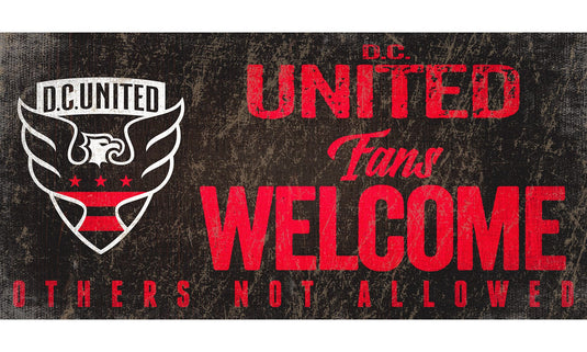 Fan Creations 6x12 Sign D.C. United Fans Welcome Sign