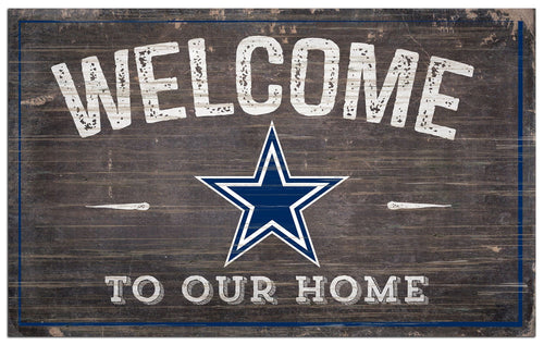 Fan Creations Home Decor Dallas Cowboys  11x19in Welcome Sign
