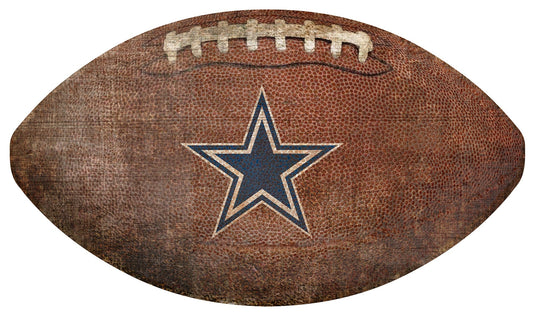 Fan Creations Wall Decor Dallas Cowboys 12in Football Shaped Sign