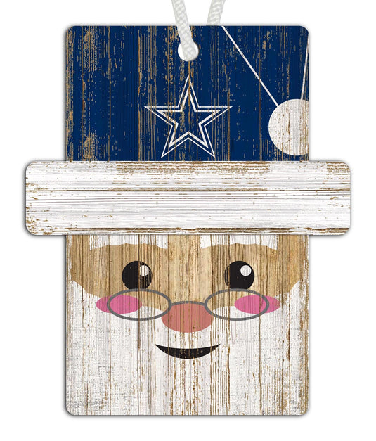 Fan Creations Holiday Decor Dallas Cowboys Santa Ornament