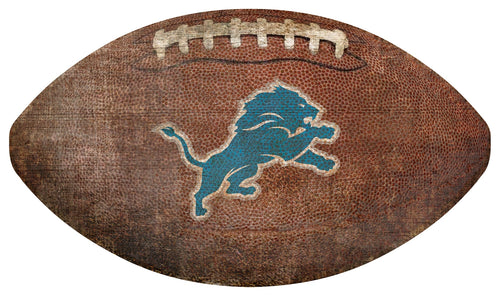 Fan Creations Wall Decor Detroit Lions 12in Football Shaped Sign
