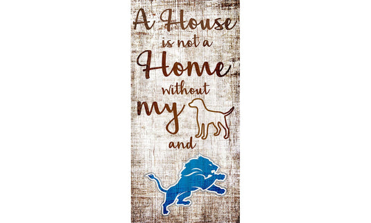 Fan Creations Wall Decor Detroit Lions A House Is Not A Home Sign
