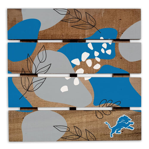 Fan Creations Gameday Food Detroit Lions Abstract Floral Trivet Hot Plate