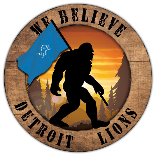 Fan Creations Wall Decor Detroit Lions Bigfoot 12in Circle