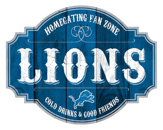 Fan Creations Home Decor Detroit Lions Homegating Tavern 12in Sign